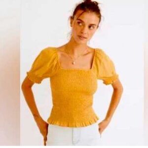 Madewell LaCie puff sleeve top- XS